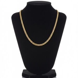 Luxury Gold-Plated 20" Cuban Link Chain Necklace